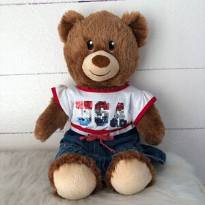 Build A Bear "USA" skirt and clothes
